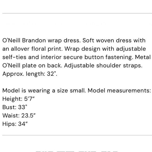 O’Neill Brandon Floral Wrap Dress Feminine Vacation Rayon Adjustable XS - Picture 13 of 13
